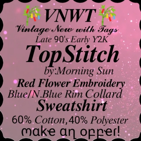 𝑻𝒐𝒑𝑺𝒕𝒊𝒕𝒄𝒉 𝑽𝑻𝑮.𝑵𝑾𝑻 𝑹𝒆𝒅 𝑭𝒍𝒐𝒘𝒆𝒓 𝑺𝒘𝒆𝒂𝒕𝒔𝒉𝒊𝒓𝒕 - Picture 3 of 12